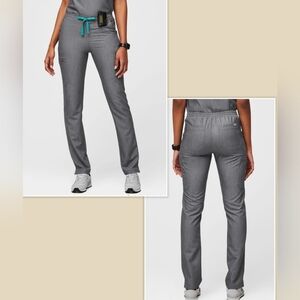 FIGS Yola Skinny Fit Straight Leg Scrubs Pants Heather Blue Size XXS or 00 or 0